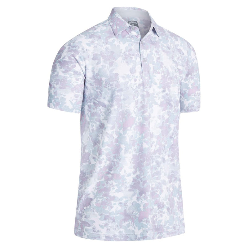 Callaway Soft Focus Floral Polo Shirt - Party Pink