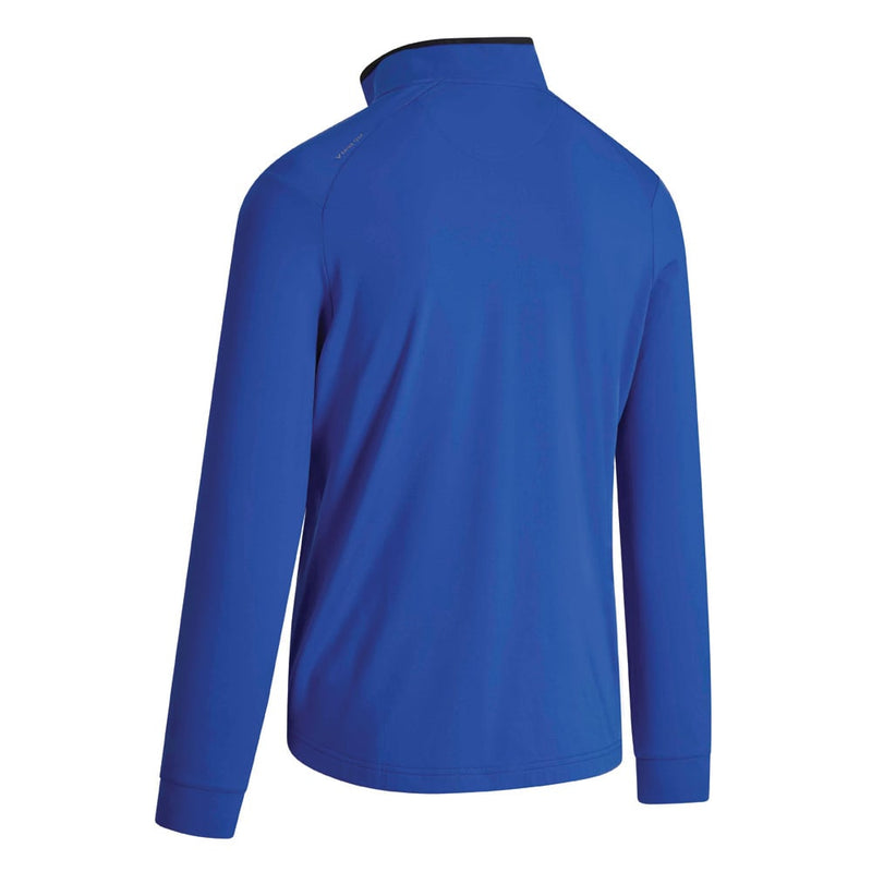 Callaway Pieced Printed 1/4 Zip Pullover - Egyptian Blue