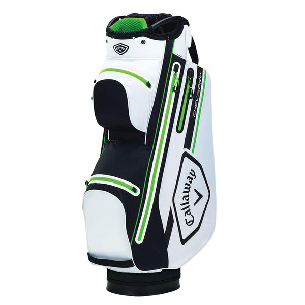 Callaway Chev Dry 14 Waterproof Cart Bag - White/Black/Green