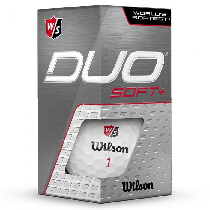 Wilson Duo Soft+ 3 Dozen Personalised Golf Balls - White