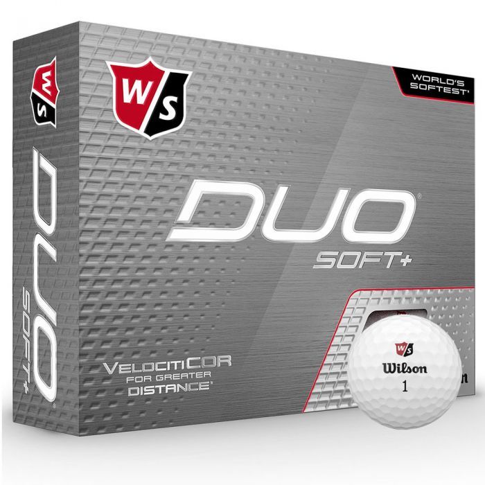 Wilson Duo Soft+ 3 Dozen Personalised Golf Balls - White