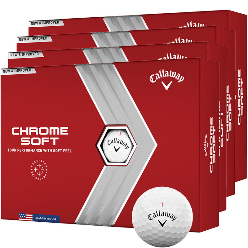 Callaway Chrome Soft Golf Balls - White - 4 for 3 (48 Pack)