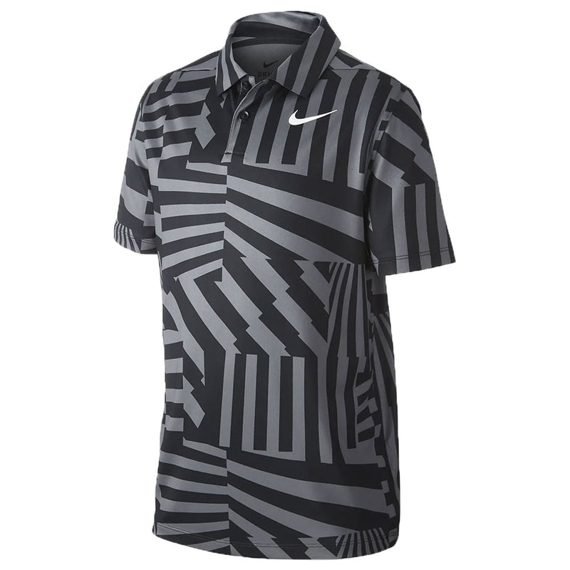 Nike Dri-FIT Graphic Junior/Boys Polo Shirt - Black/White