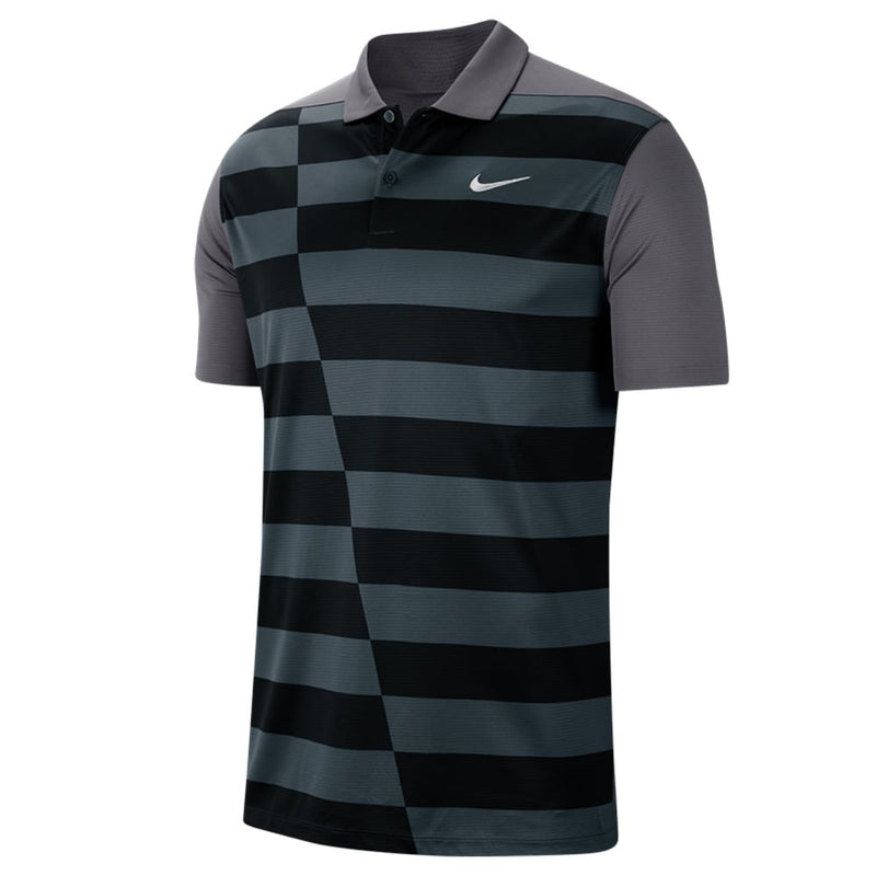 Nike Dri-FIT Graphic Polo - Dark Grey/White