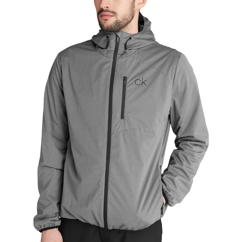 Calvin Klein Ultron Hooded Thermal Jacket - Grey Marl