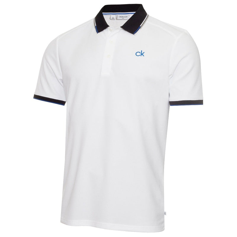 Calvin Klein Snead Polo Shirt - White/Nautical Blue