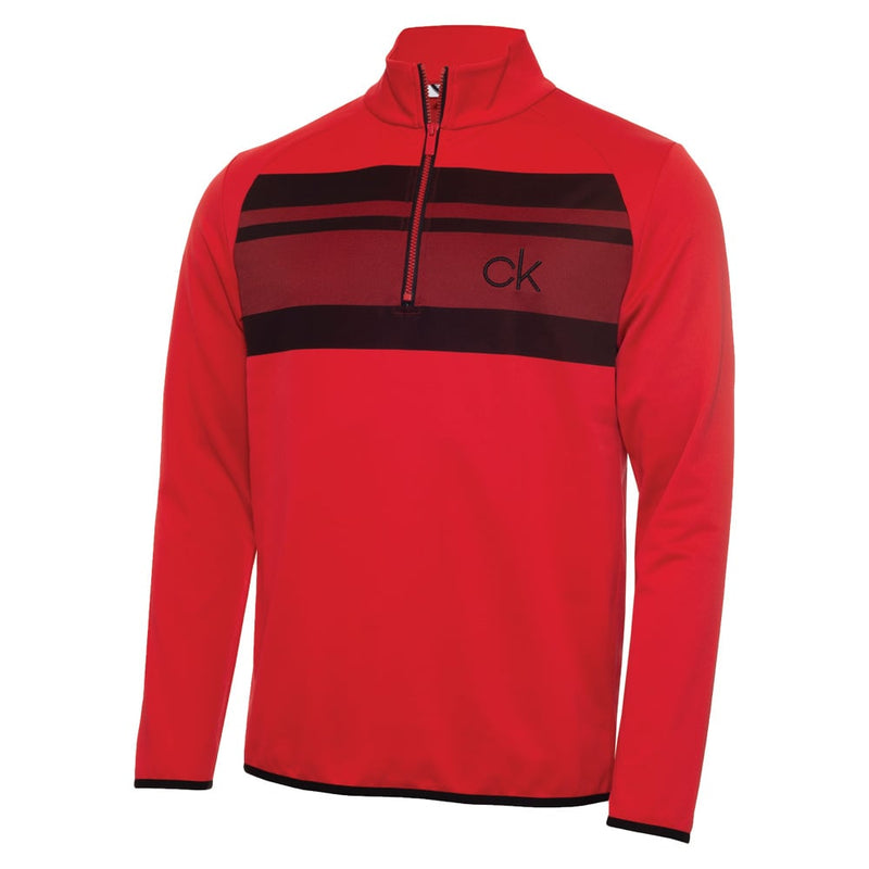 Calvin Klein Taylor Half Zip Sweater - Power Red