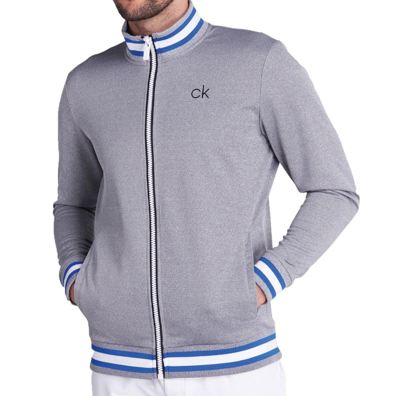 Calvin Klein Thomson Full Zip Sweater - Grey Marl