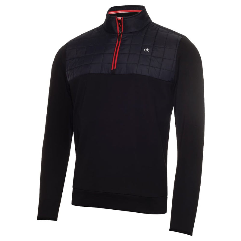 Calvin Klein Vardon Hybrid Half Zip Pullover - Black