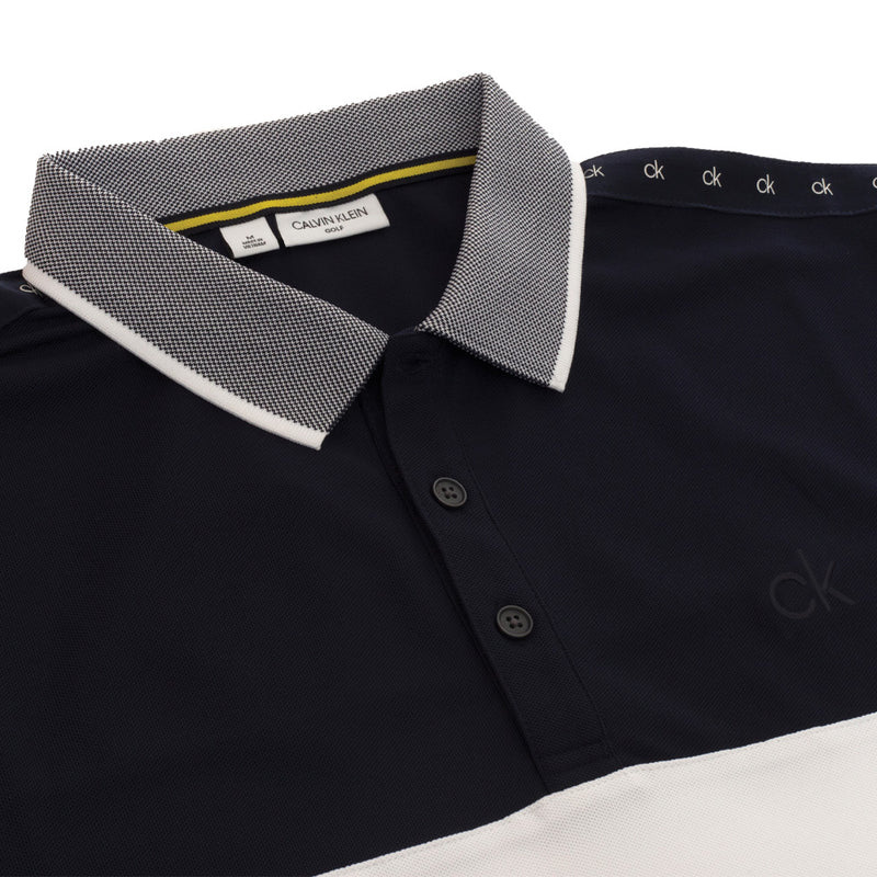 Calvin Klein Trevino Polo Shirt - White/Navy