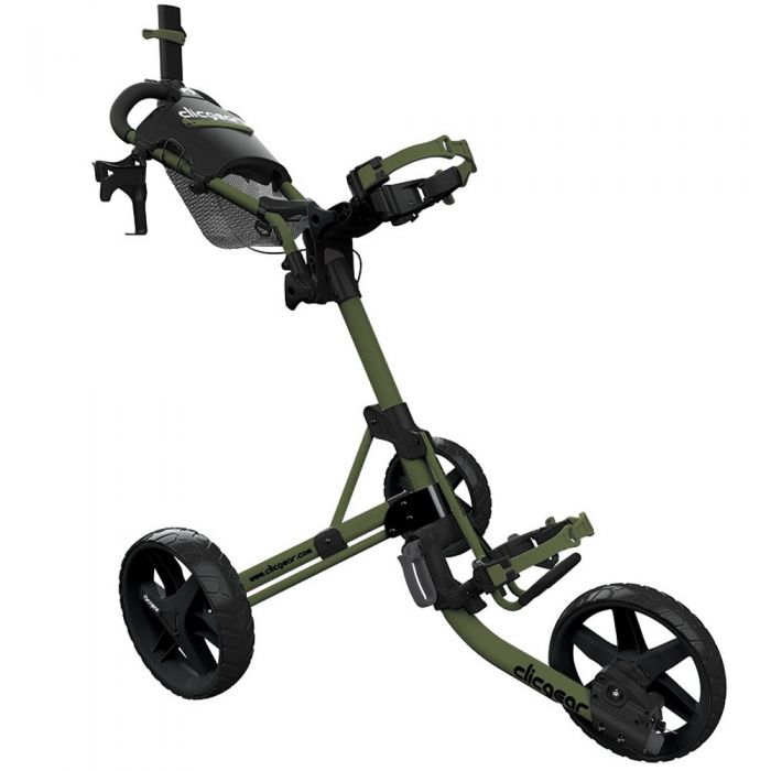 Clicgear 4.0 3-Wheel Push Trolley - Army Green