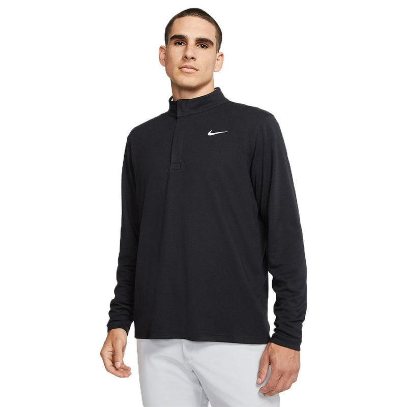 Nike Dry Victory 1/2 Zip Golf Sweater - Black/White