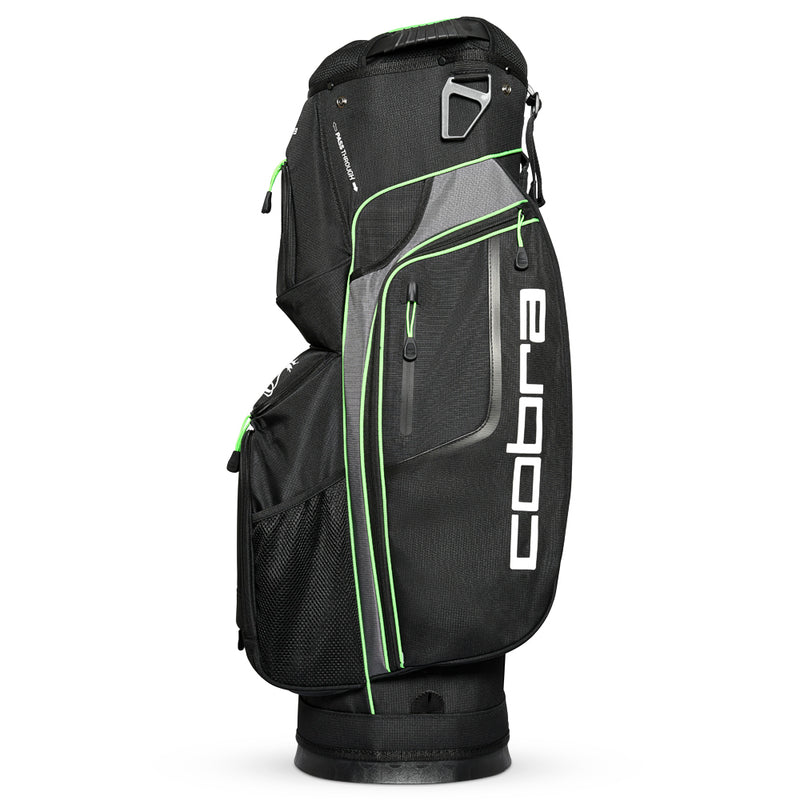 Cobra XL Cart Bag - Black/Quiet Shade/Green Gecko