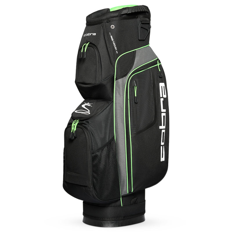 Cobra XL Cart Bag - Black/Quiet Shade/Green Gecko