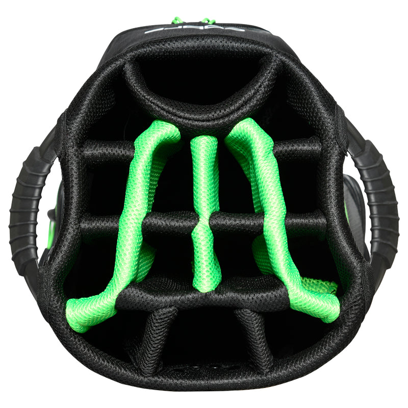 Cobra XL Cart Bag - Black/Quiet Shade/Green Gecko