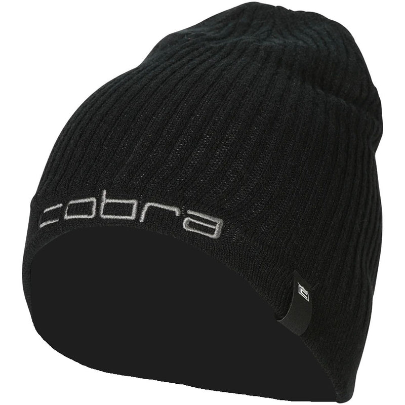 Cobra Reversible Crown Beanie - Black