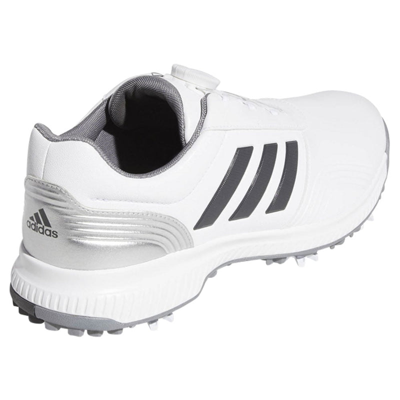 adidas CP Traxion BOA Golf Shoes - White/Grey/Silver