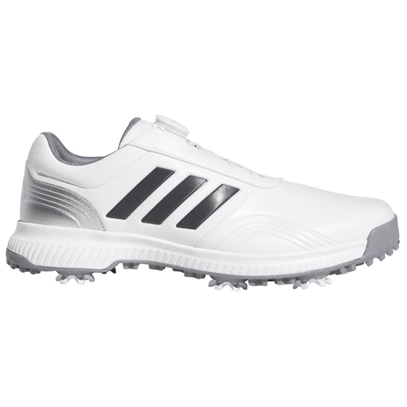 adidas CP Traxion BOA Golf Shoes - White/Grey/Silver