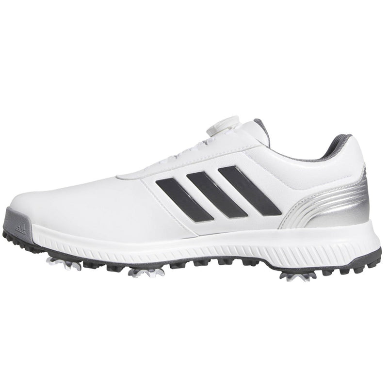 adidas CP Traxion BOA Golf Shoes - White/Grey/Silver