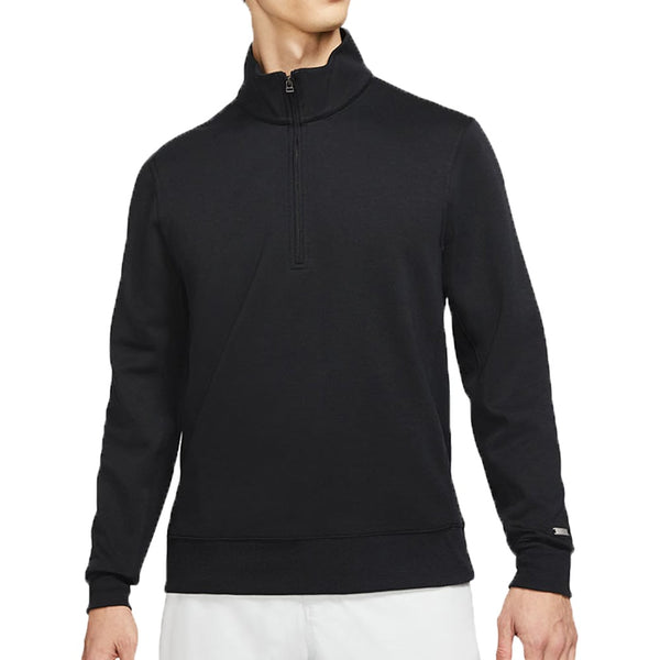 Nike Dri-FIT Mens Players Half Zip Pullover Top - Black