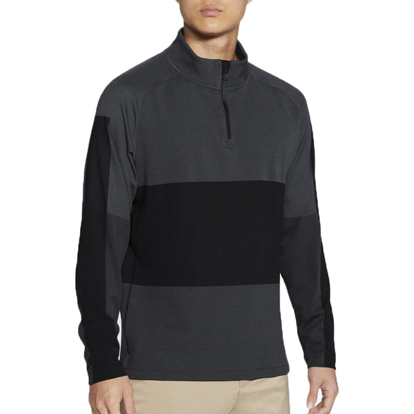 Nike Dry Vapor 1/2 Zip Golf Sweater - Black/Dark Smoke/Grey