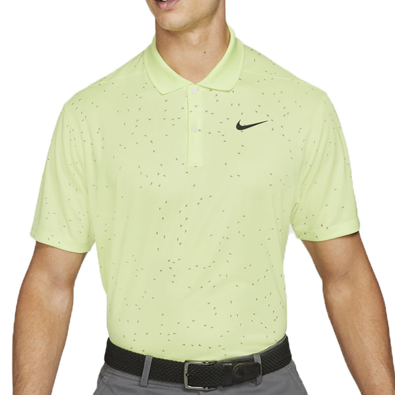 Nike Dry Victory Micro Print Polo Shirt - Lemon Twist