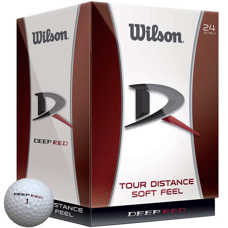 Wilson Deep Red Golf Balls - 24 Pack