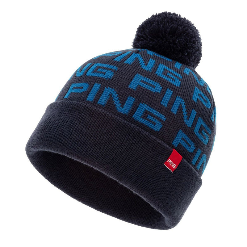 Ping Logo Bobble Hat - Navy/Blue