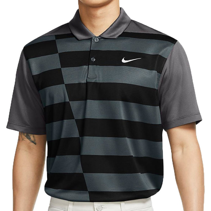 Nike Dri-FIT Graphic Polo - Dark Grey/White