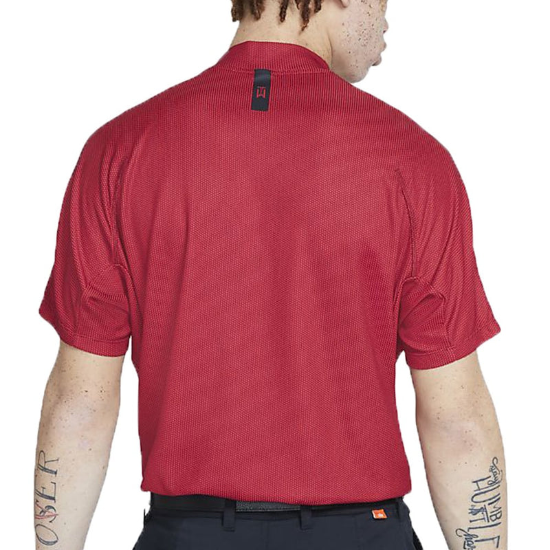 Nike Dri-FIT Tiger Woods Dri Mock Polo - Gym Red