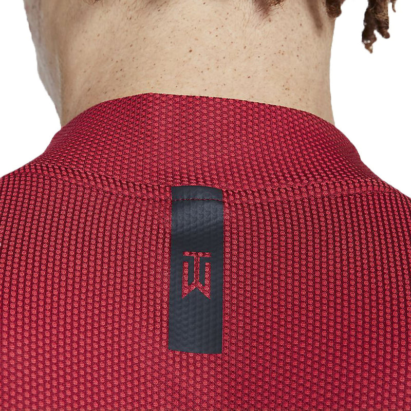 Nike Dri-FIT Tiger Woods Dri Mock Polo - Gym Red