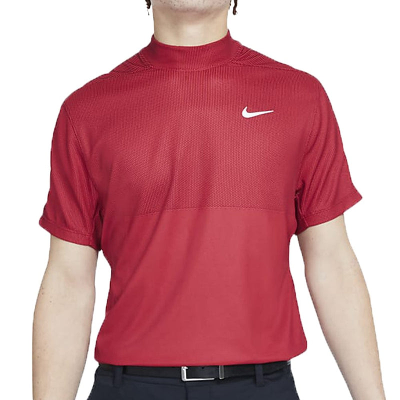 Nike Dri-FIT Tiger Woods Dri Mock Polo - Gym Red