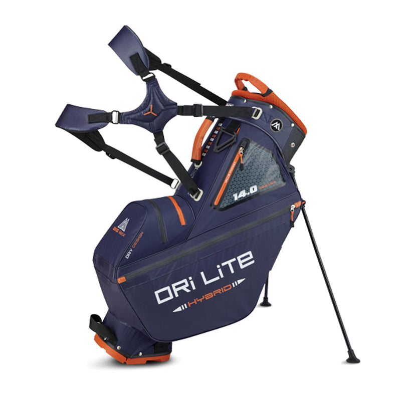 BIG MAX DRI-LITE Hybrid Tour Waterproof Stand Bag - Blue/Black/Rust