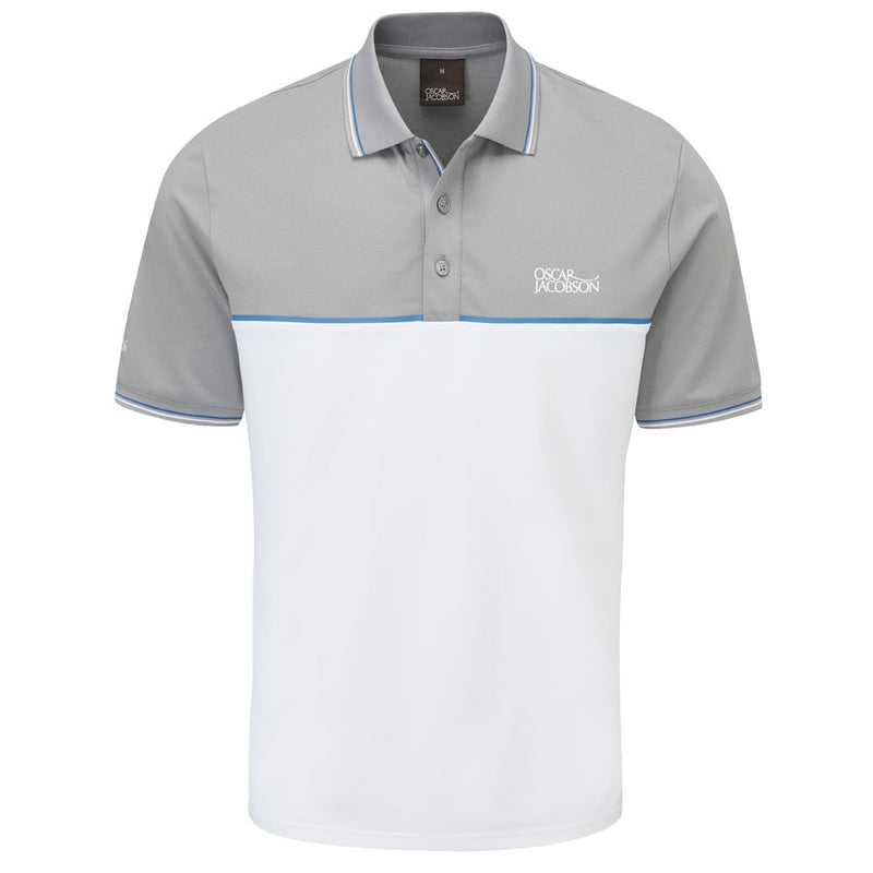 Oscar Jacobson Belford Polo Shirt - Light Grey Marl