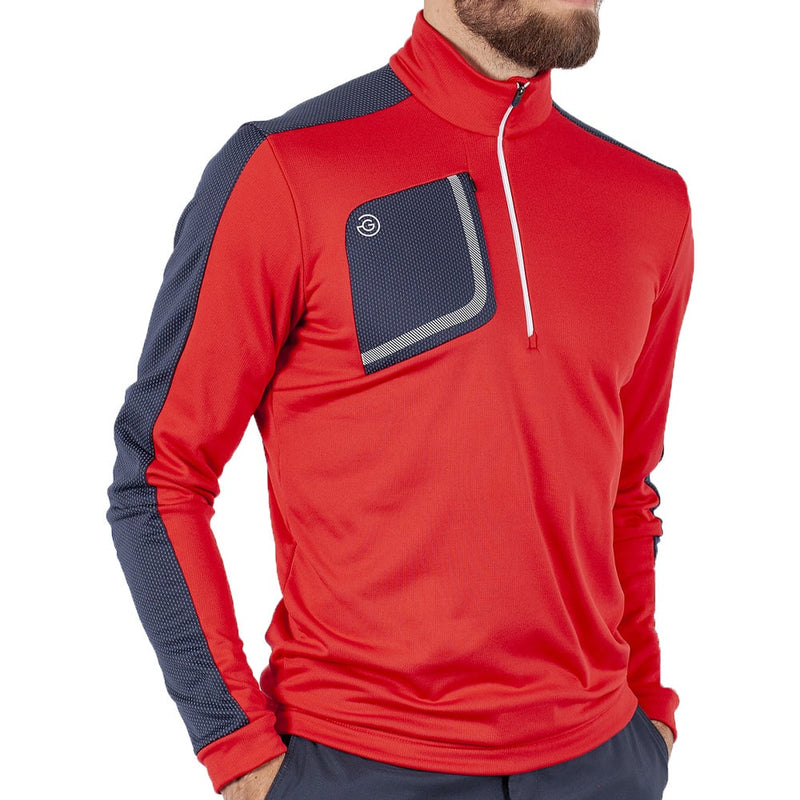 Galvin Green Dwight Insula Pullover - Red/Navy/White