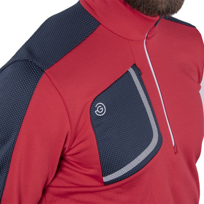 Galvin Green Dwight Insula Pullover - Red/Navy/White