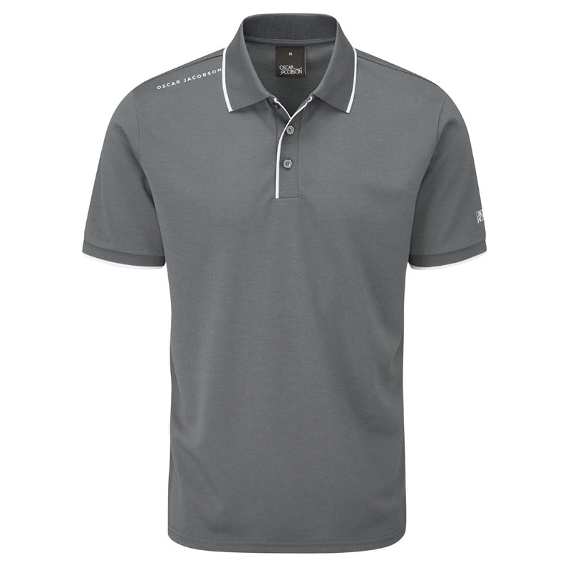 Oscar Jacobson Cooper Polo Shirt - Pewter