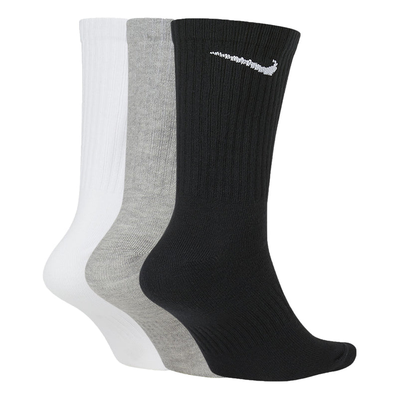 Nike Everyday Lightweight Training Crew Sock - Black/Grey/White (3 pack)