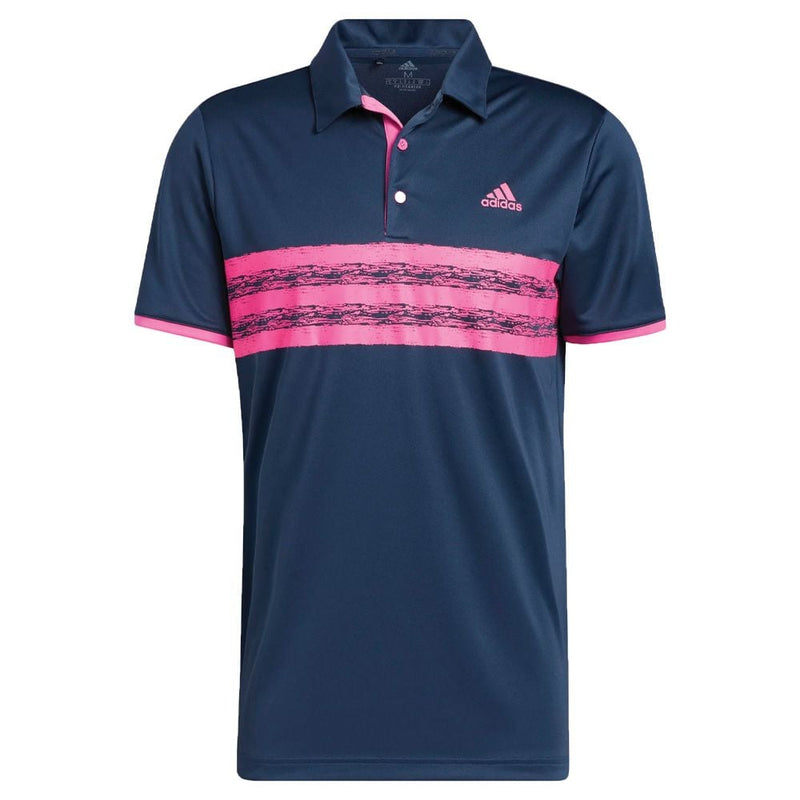 adidas Core Polo Shirt - Crew Navy/Screaming Pink