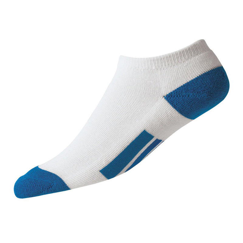 FootJoy ProDry Lowcut Junior Socks - White/Blue