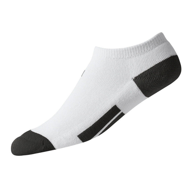 FootJoy ProDry Lowcut Junior Socks - White/Black