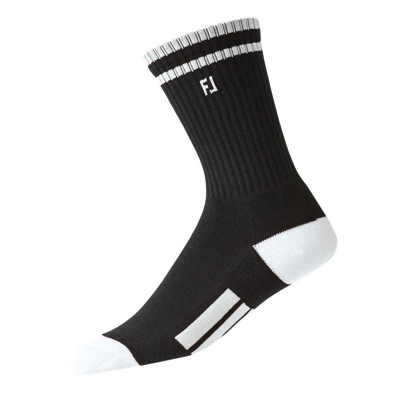 FootJoy ProDry Crew Junior Socks - Black/White