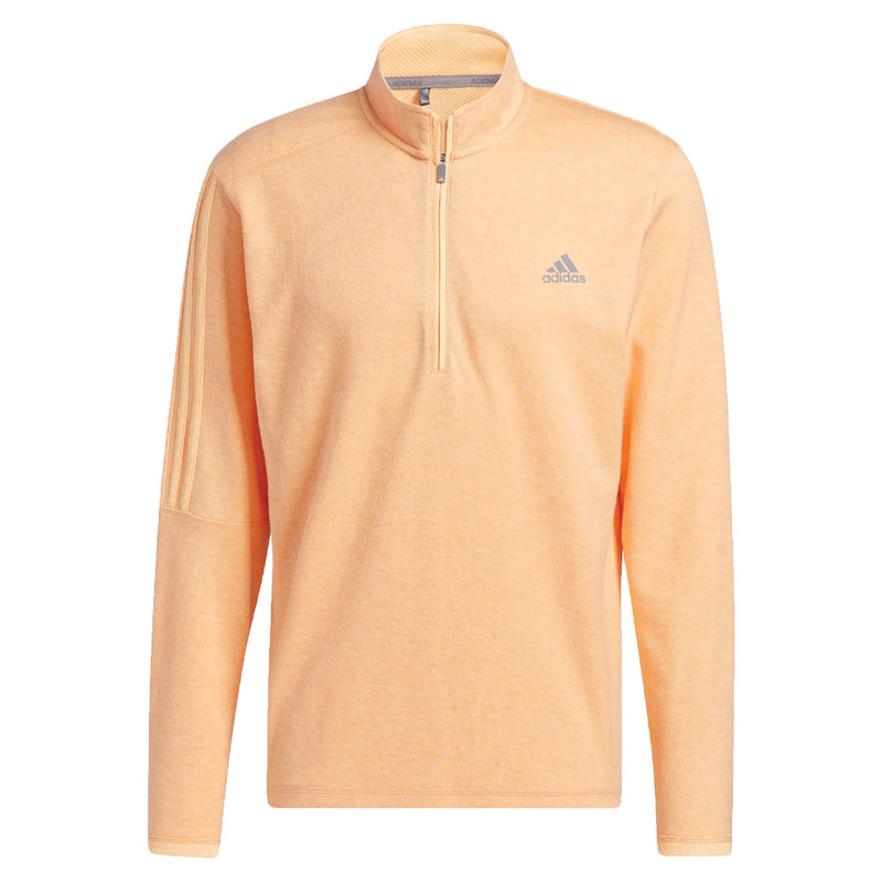 adidas 3-Stripe 1/4 Zip Sweater - Acid Orange