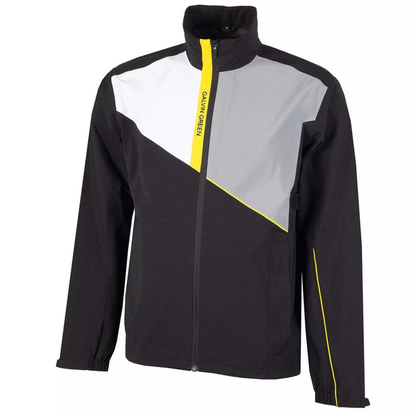 Galvin Green Apollo Waterproof Jacket - Black/White/Yellow