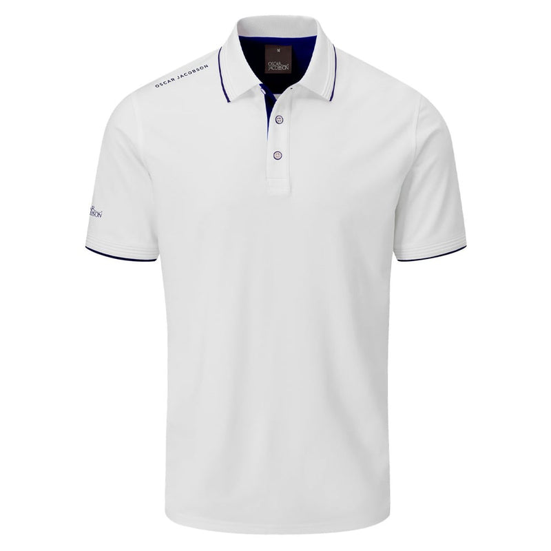 Oscar Jacobson Brandon Polo Shirt - White/Navy