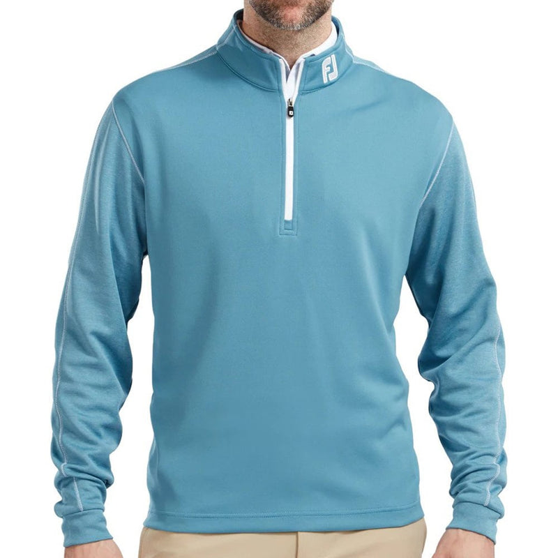 FootJoy Tonal Heather Chill-Out Sweater - Storm Blue