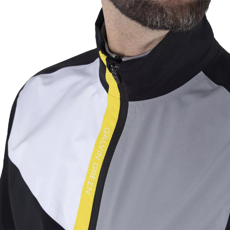 Galvin Green Apollo Waterproof Jacket - Black/White/Yellow