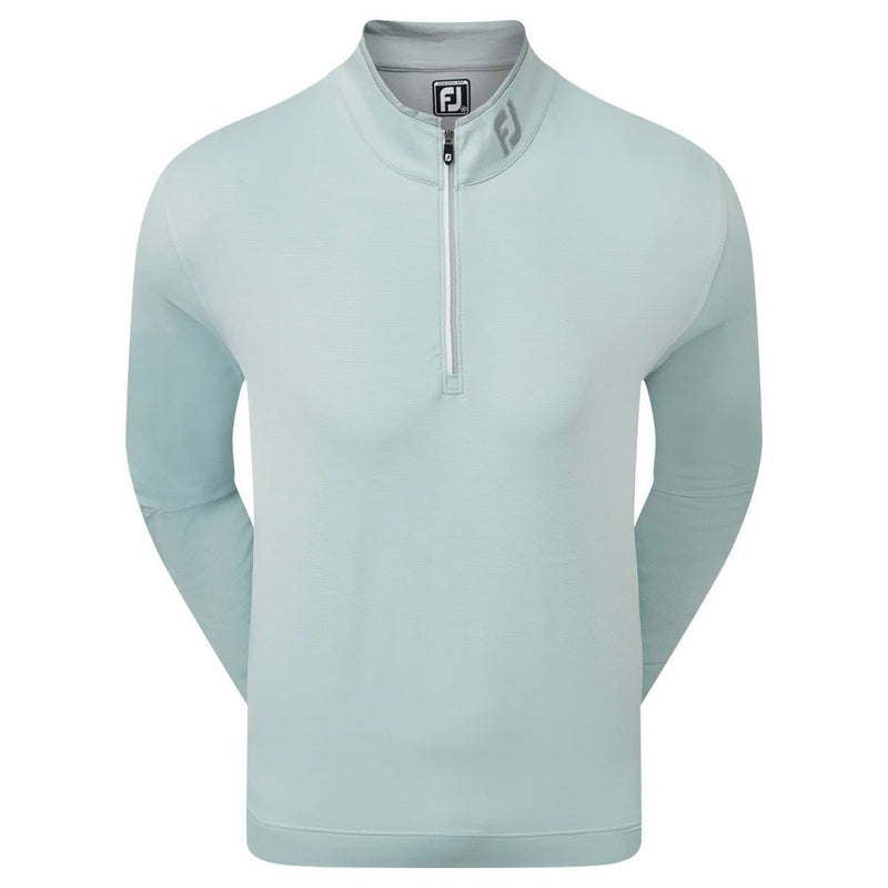 FootJoy Lightweight Microstripe Chill-Out Sweater - Grey/Ice Blue