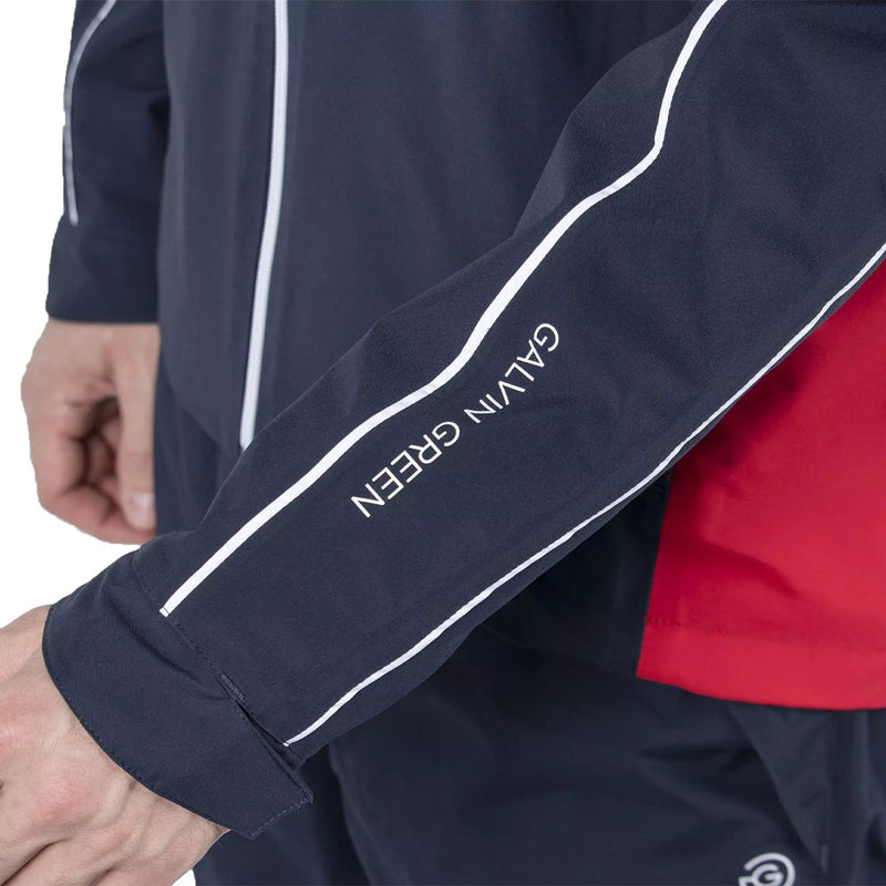 Galvin Green Ace Waterproof Jacket - Navy/Red/White