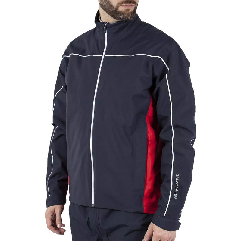 Galvin Green Ace Waterproof Jacket - Navy/Red/White